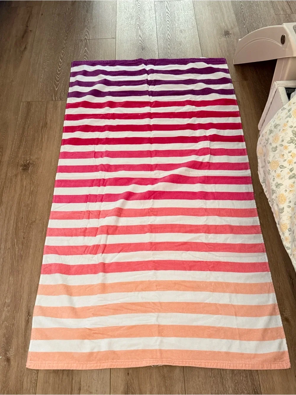 2 Striped Ombre Beach Towel cabana towel stripe towel
